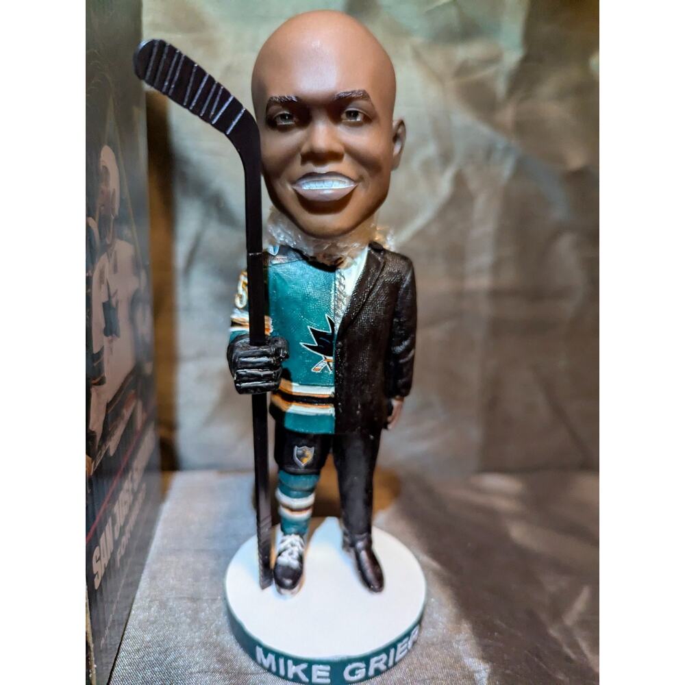 @@ GM Mike Grier San Jose Sharks NHL Bobblehead SGA BRAND NEW UNOPENED L@@K! - Picture 2 of 12